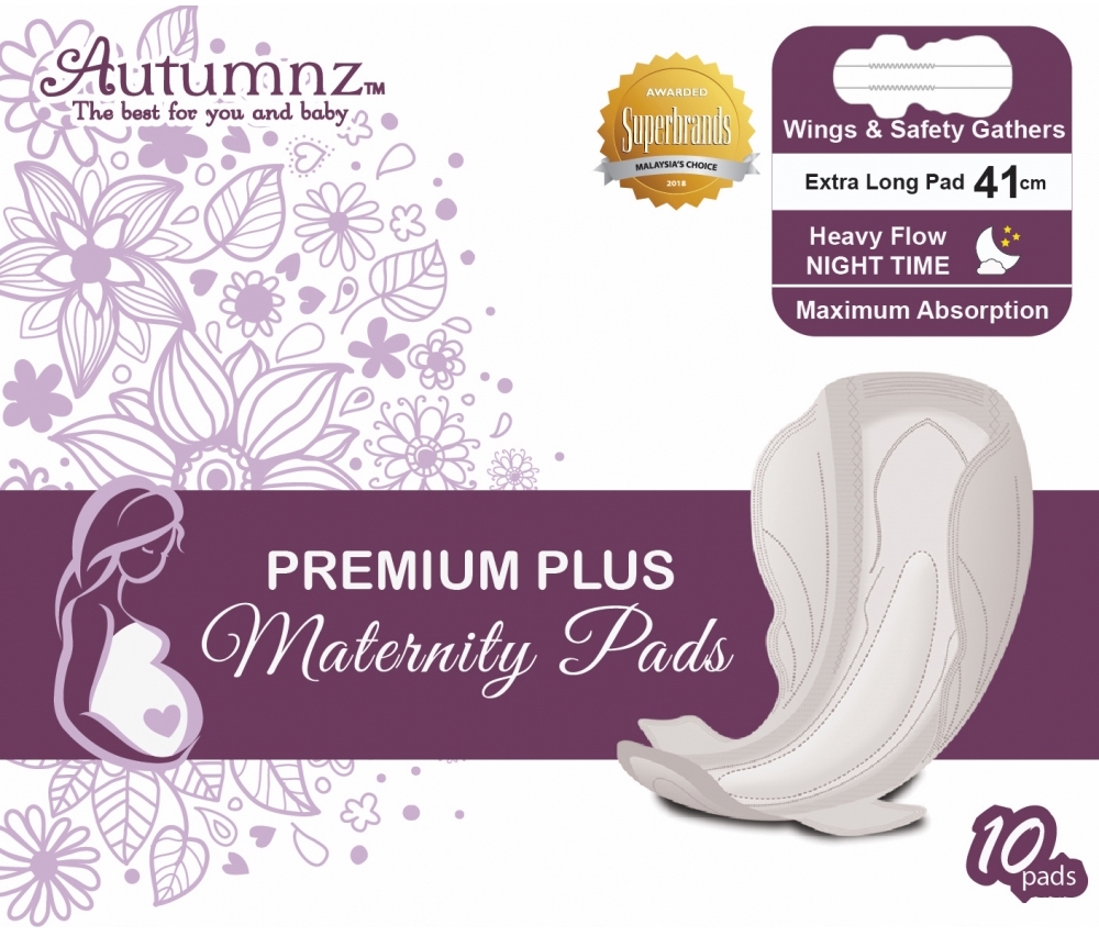 autumnz pregnancy maternity pad overnight heavy flow sanitary pads 生产孕妇排恶露卫生棉巾